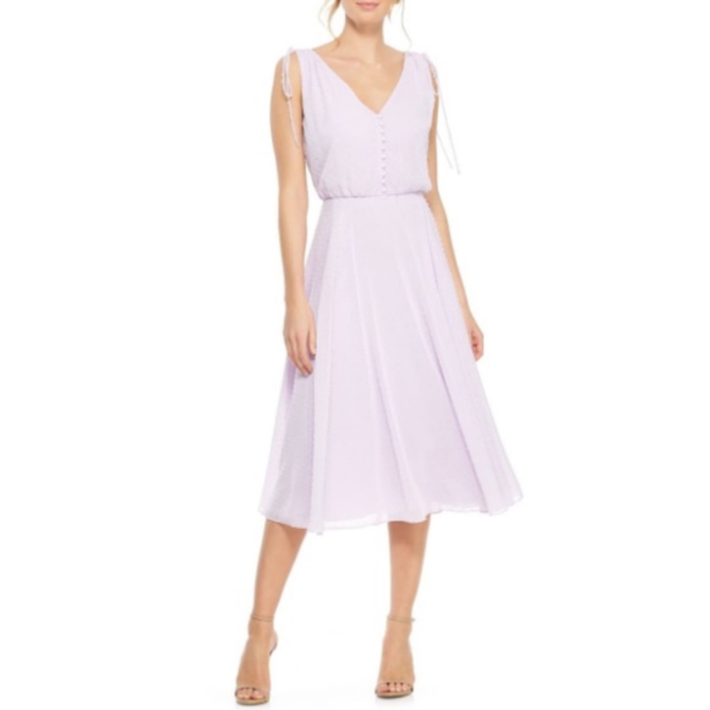 NWT Gal Meets Glam Hilary Dot Chiffon Dress sz 14